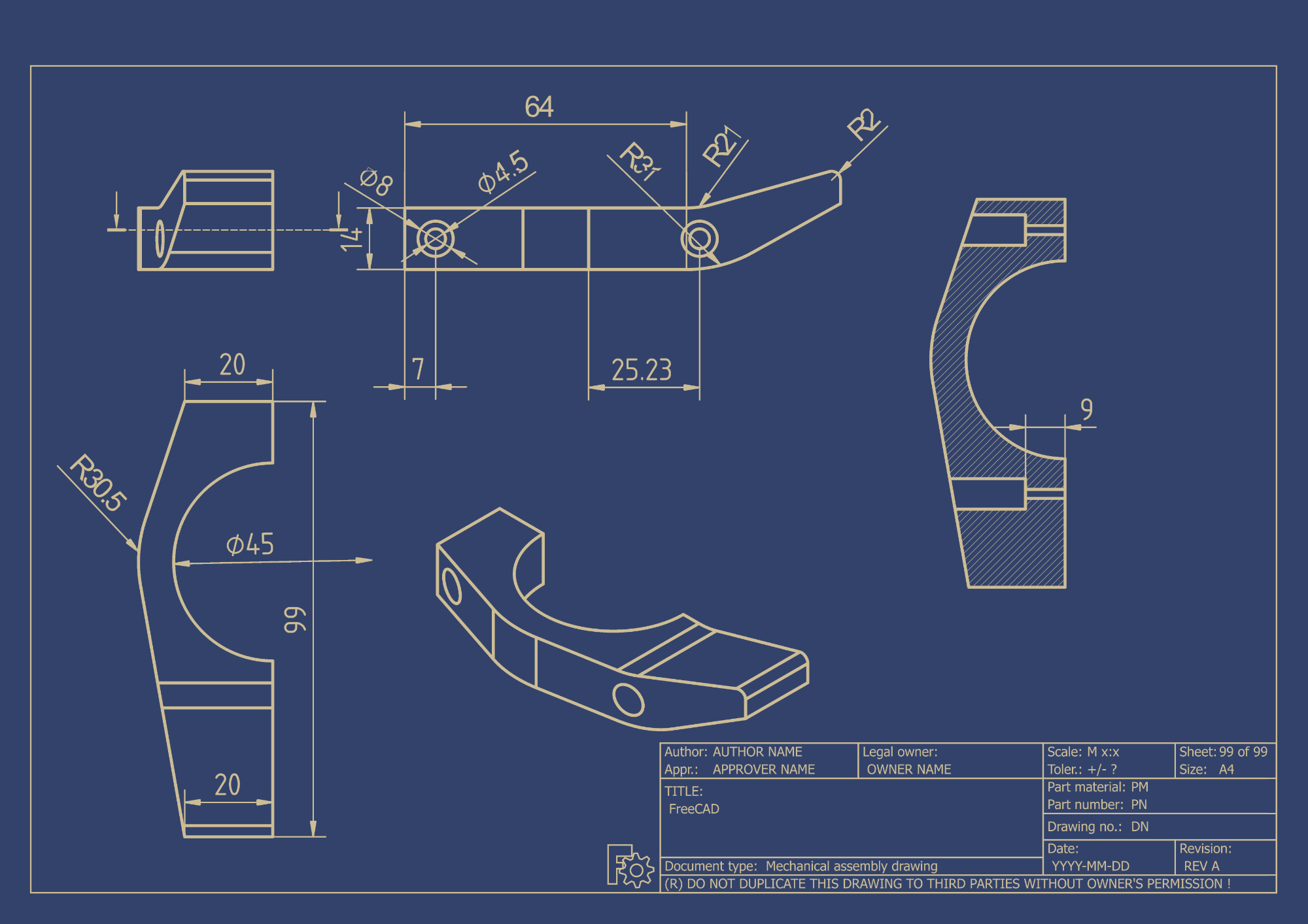 A &ldquo;&ldquo;Technical&rdquo;&rdquo; &ldquo;&ldquo;drawing&rdquo;&rdquo; of the headphone stand half-piece